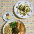 mmameco's cooksnap of when they made ヘルシー副菜。豆腐とキャベツの塩高菜炒め.