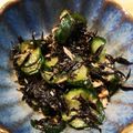 まゆ＊。's cooksnap of when they made 簡単！きゅうりとひじきとツナの酢の物.