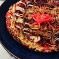 あめどん's cooksnap of when they made 減量の為の蜜柑皮＊納豆＊白菜のお好み焼き.