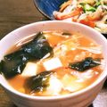 クリーピングタイム☆'s cooksnap of when they made 簡単！キムチ風味☆わかめ豆腐のお味噌汁.