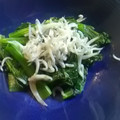 aizu_po's cooksnap of when they made ヨウサマの減塩小松菜のごま油シラス和え.