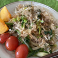 白桜銀's cooksnap of when they made 豚と小松菜の焼きうどん.