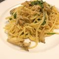 flippa's cooksnap of when they made 舞茸とほうれん草のクリームパスタ.