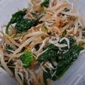 まな姫's cooksnap of when they made じゃこ入り♡小松菜&もやしのたらこ和え.
