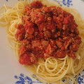 ☆ALOHA☺️'s cooksnap of when they made 挽肉とトマトの定番パスタ☆.