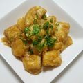 ✯聖夢✯'s cooksnap of when they made 食材費60円⁉揚げ豆腐のそぼろ風甘酢あん.