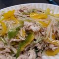 けーぼう's cooksnap of when they made パプリカと豚肉のもやし炒め.