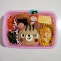 あゆにゃん★'s cooksnap of when they made 幼稚園 お弁当 キャラ弁♡リス どんぐり.
