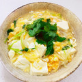 あっこ姉's cooksnap of when they made 豆腐とお揚げの卵とじ.