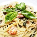 4葉のぶたぶた's cooksnap of when they made 夏に！生バジルとプチトマトのパスタ.