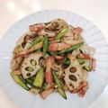 クックEBXFTK☆'s cooksnap of when they made ☆アスパラれんこんガーリックマヨ炒め☆.