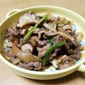 クックI7I5L1☆'s cooksnap of when they made 牛肉とキノコの簡単すき焼き風炒め物.