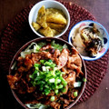 ふか谷's cooksnap of when they made 驚愕レシピNo.16 細切り豚肉の辛旨丼.