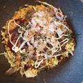 トモジくん's cooksnap of when they made 低糖質が嬉しい♪簡単お好み焼き風.