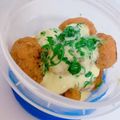 ぶすもん's cooksnap of when they made ハンペンとひき肉だけ♡てりやきマヨソース.