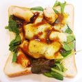 みたらしZ's cooksnap of when they made せん切りキャベツと魚ニソのカレートースト.