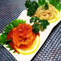 辰夫女子's cooksnap of when they made イカのコチュジャン和え.