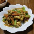 ramieru's cooksnap of when they made 簡単　厚揚げのカレー炒め.