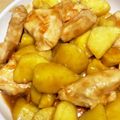 りんごmrz's cooksnap of when they made 鶏胸肉とじゃがいものガーリック炒め☆.