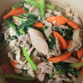 クックAKZUWU☆'s cooksnap of when they made 小松菜と豚卵ソーセージの中華炒め.