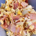 クックK0EAD7☆'s cooksnap of when they made ベーコンの卵とじ.
