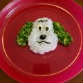 のんびりご飯's cooksnap of when they made １歳お誕生日☆わんわんうーたんプレート☆.