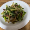 no1642's cooksnap of when they made 小松菜とベーコンのガーリック炒め.