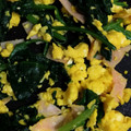 ムニャン's cooksnap of when they made 5分で完成♪ほうれん草とハムの卵炒め.