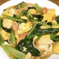 vabochan's cooksnap of when they made ■カニカマと小松菜のあんかけ卵焼き■.