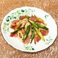 なつき☆ミ's cooksnap of when they made ✿ちくわアスパラベー炒め✿.