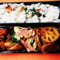 NAOばあさん's cooksnap of when they made 簡単♪ベーコンほうれん草と卵炒め☆お弁当.