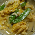 ヨシヨッシー's cooksnap of when they made 絹さやと新玉ねぎの卵とじ.