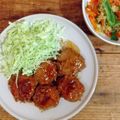 kitchenYUU's cooksnap of when they made 豚ひき肉とモヤシのつくね焼き.
