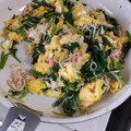 ☆もちもちの木☆'s cooksnap of when they made ほうれん草＆カニカマの卵炒め.