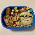 ＊shimamura's cooksnap of when they made 超簡単 ミニオンキャラ弁.