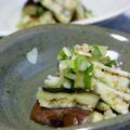 ピンクのたまご's cooksnap of when they made レンジde簡単②蒸しなすのねぎ塩和え.