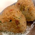 ゆう＊だいママ's cooksnap of when they made 炊き込みご飯 リメイク 焼きおにぎり.