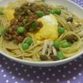 あっほ's cooksnap of when they made ふわふわ♪オムレツのせ納豆パスタ.