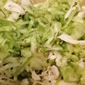 ももpppp's cooksnap of when they made キャベツとささみの塩だれあえ.