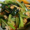 ものぐさtakky's cooksnap of when they made 豚肉と小松菜のキムチ炒め.