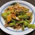 れでよと's cooksnap of when they made 豚肉と小松菜のキムチ炒め.
