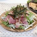 ☆momociim☆'s cooksnap of when they made カリカリベーコンと水菜のサラダ☆.