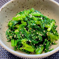 ☆あいちゃん's cooksnap of when they made 簡単わさび菜のゴマおかかのお浸し.