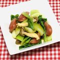 tokotann's cooksnap of when they made 青梗菜・きのこ・ウィンナーのホットサラダ.