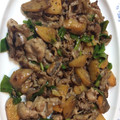 梁研♡十色食堂's cooksnap of when they made 豚肉と柿の炒め物.