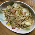 no1642's cooksnap of when they made チンゲン菜もやしベーコンあんかけ（覚書）.