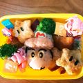 ちゃみmama☆'s cooksnap of when they made スーパーマリオ☆アクセス5万超★キャラ弁.