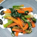misa0202's cooksnap of when they made «離乳食完了期»小松菜と人参のごま和え.