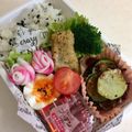 kpえもん♪'s cooksnap of when they made 【簡単】キャラ弁 おかず なると 薔薇.
