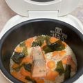 みほっぺのお料理's cooksnap of when they made めんつゆだけで＊鮭とワカメの炊き込みご飯.